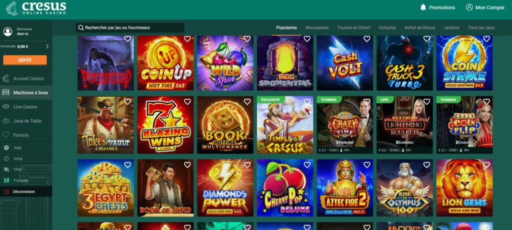 Cresus Casino Machines à sous