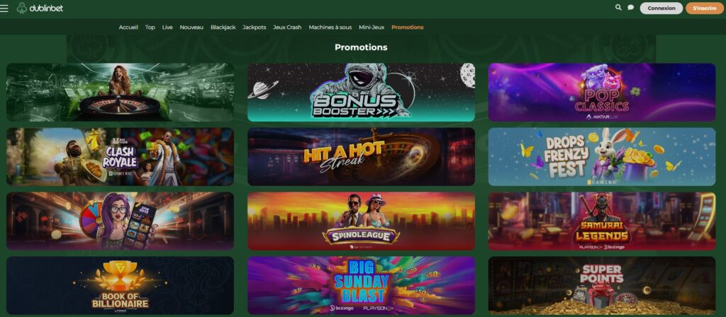 Dublinbet Casino en ligne Bonus 2025