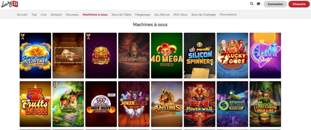 Lucky31 machines à sous