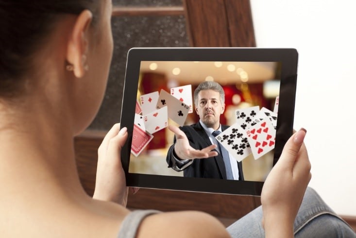 croupier sur ecran ipad