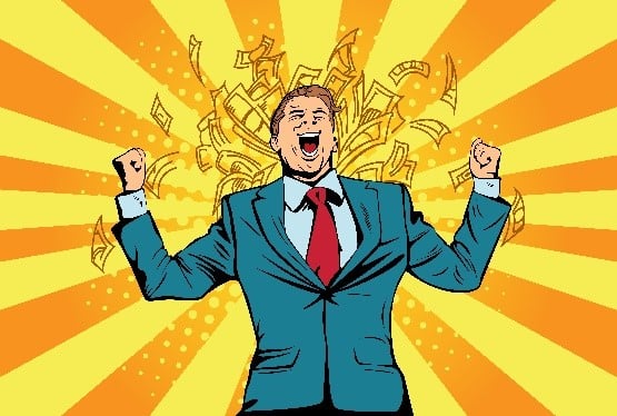 bonus casino homme heureux