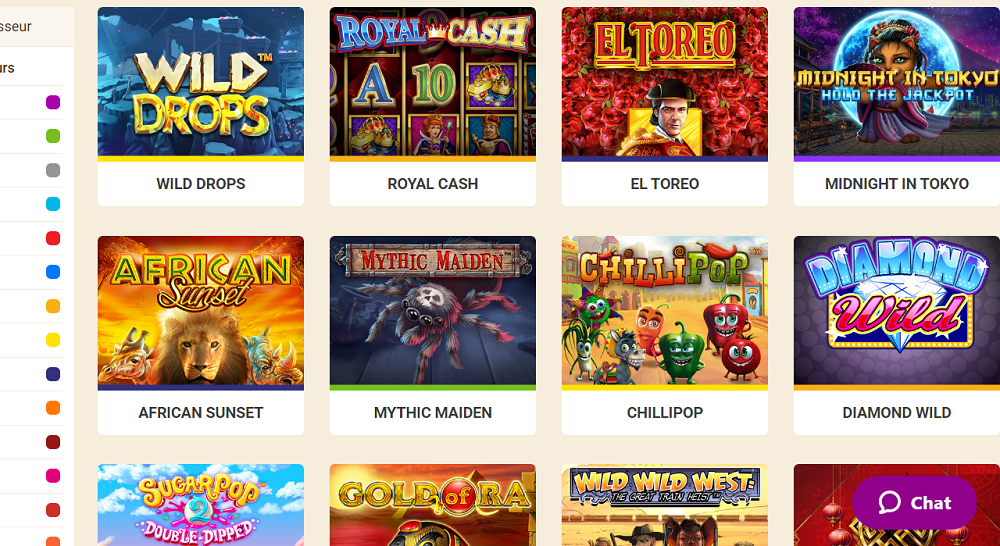 Wild Sultan Casino Selection de jeux