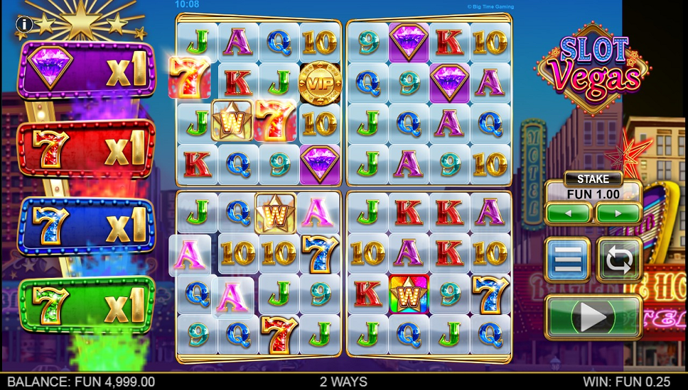 symboles Slot Vegas Megaquads