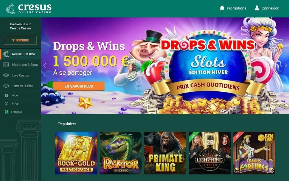 Cresus Casino interface