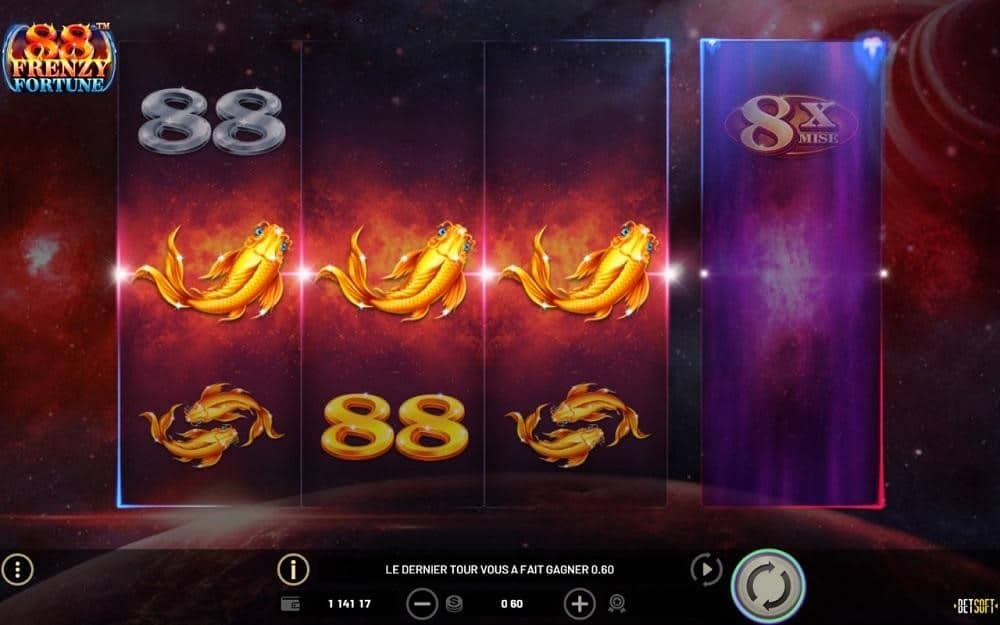 88 Frenzy Fortune caracetristiques