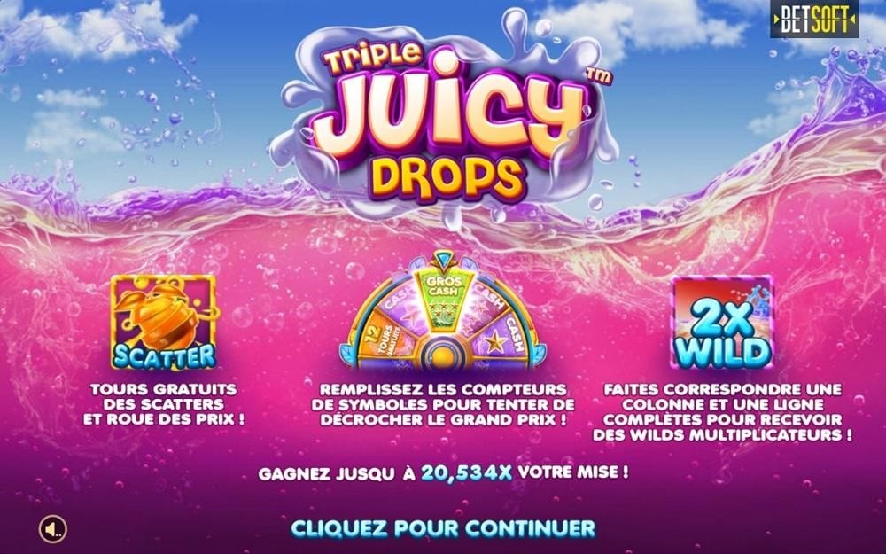 Triple Juicy Drops symboles