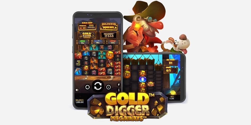 Gold Digger Megaways compatible mobile