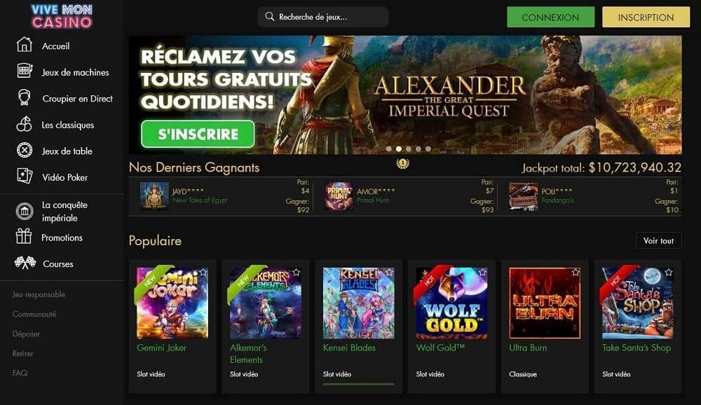 Vive Mon Casino Bonus