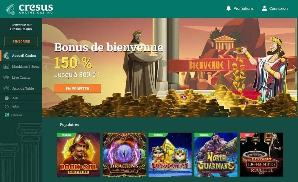 bonus de bienvenue cresus casino