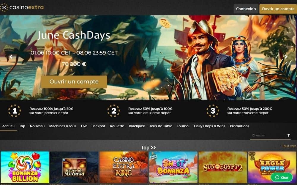 nouveaux bonus Casino Extra