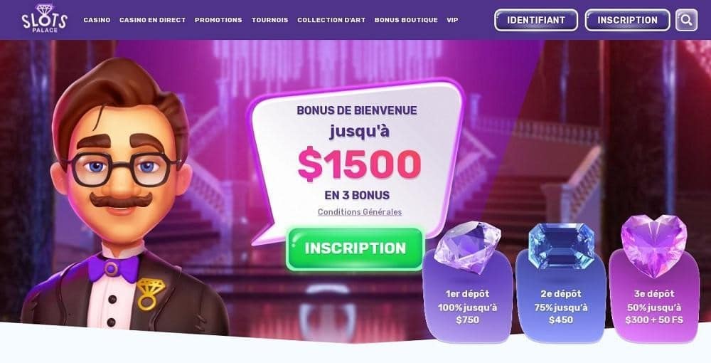 slots palace bonus bienvenue