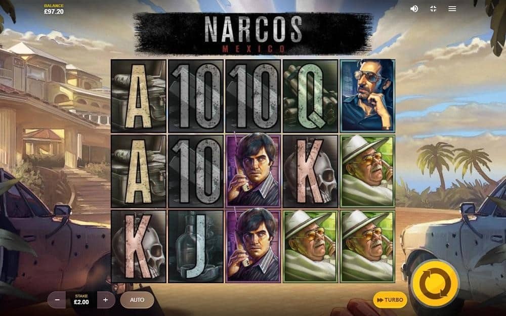 Symboles machine à sous Narcos Mexico