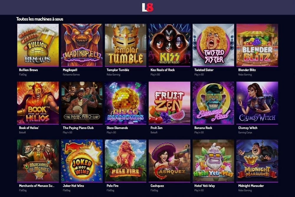 meilleures machines à sous Lucky 8