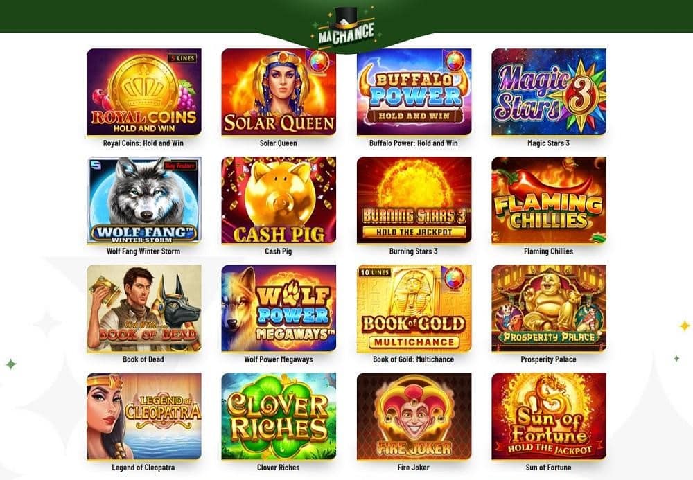 meilleures machines à sous Ma Chance Casino