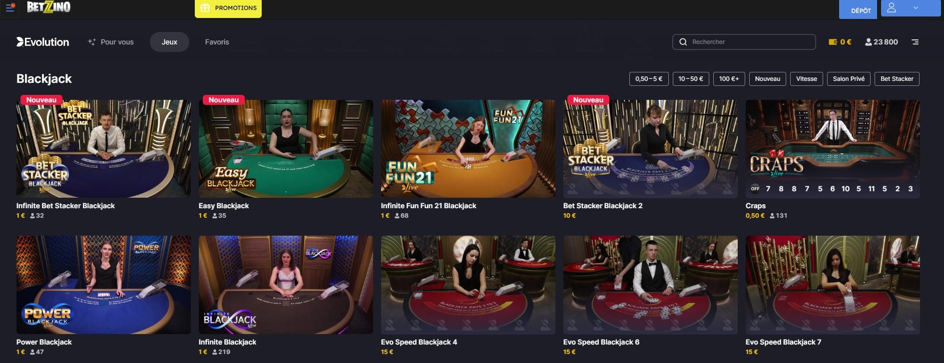Betzino online casino