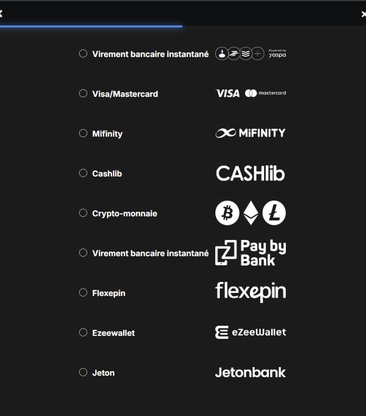 Options de paiement