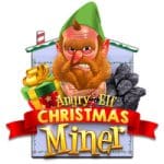 angry elf christmas miner logo