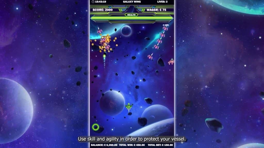 Galaxy Wing jeu arcade