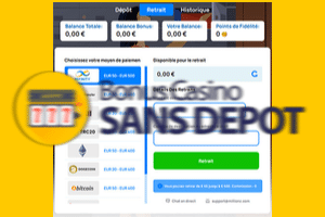 retrait millionz casino