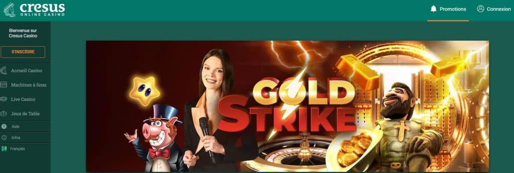Gold Strike sur Cresus Casino