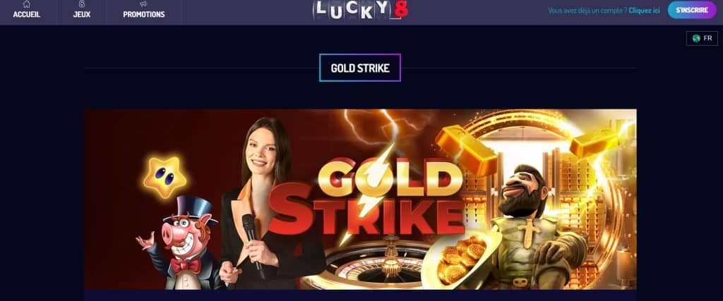 Gold Strike sur lucky8 Casino