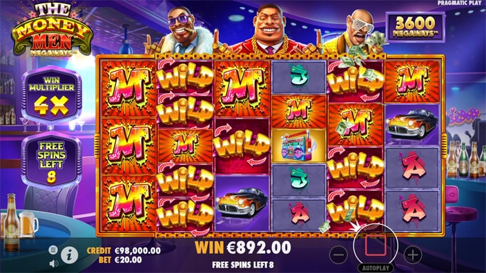 The Money Men Megaways symbole mystere