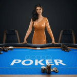 femme au poker