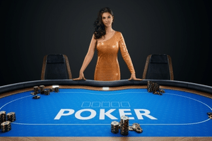 femme au poker