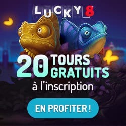Lucky8 20 free spins sans depot