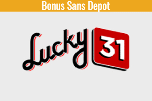 bonus sans depot lucky31