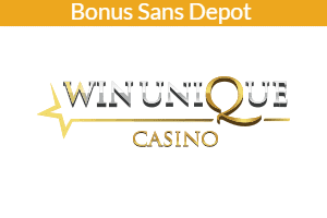 bonus sans depot winunique casino