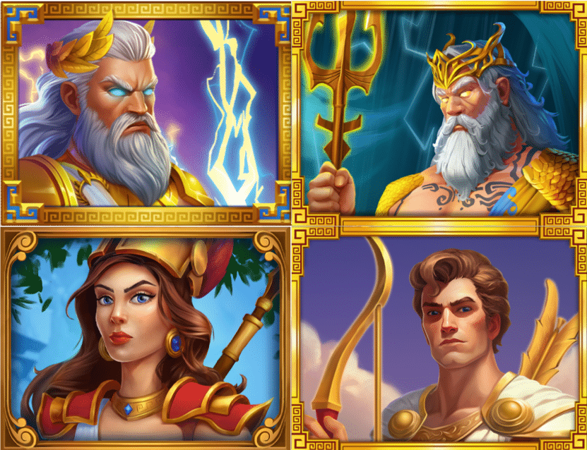 4 Gods of olympus