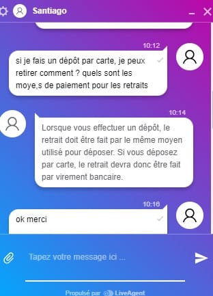 Ra Casino support client