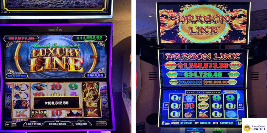 6 jackpots consécutifs Dragon Link