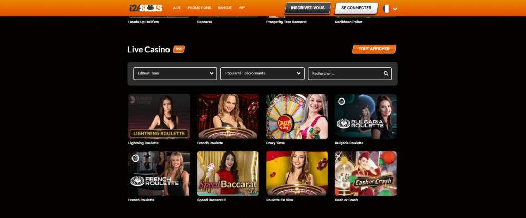 Live casino i24Slots