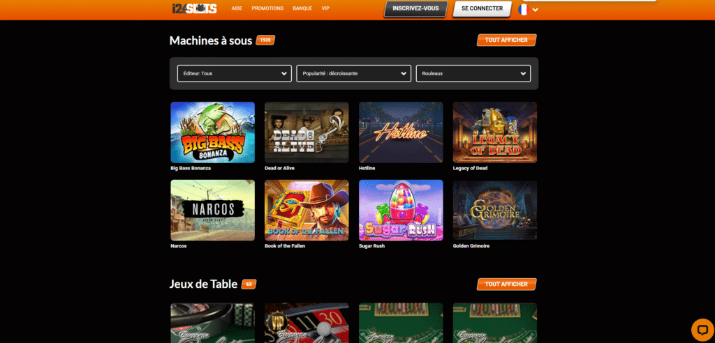 Machines à sous i24Slots Casino