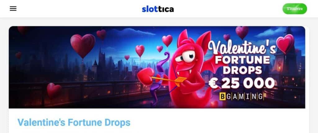valentine fortune drop
