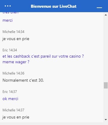 Support Client Live chat Europe Fortune 