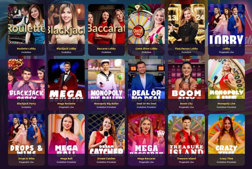 jeux en direct Privé Casino