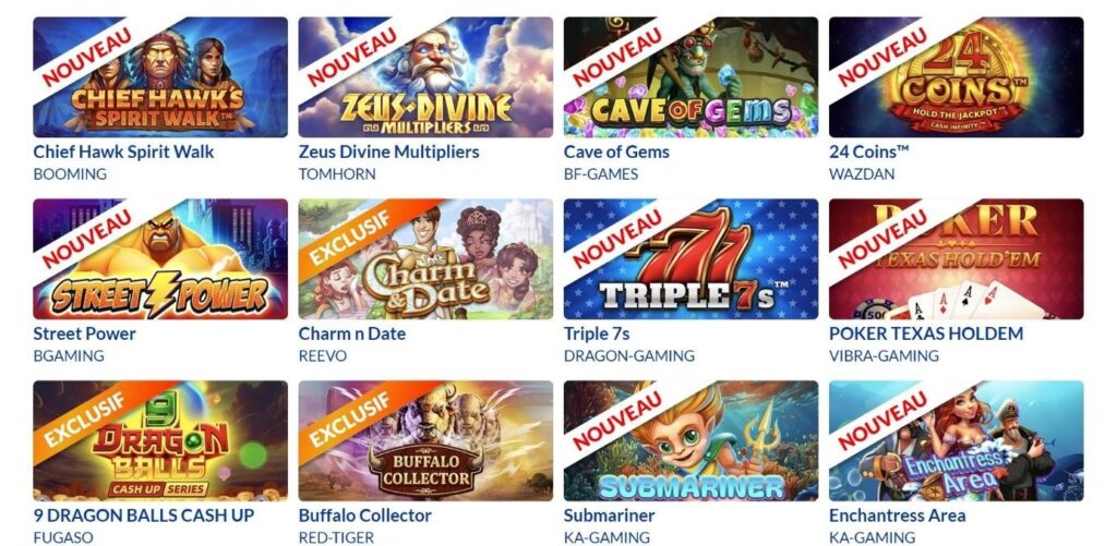 nouvelles machines à sous Lucky Treasure
