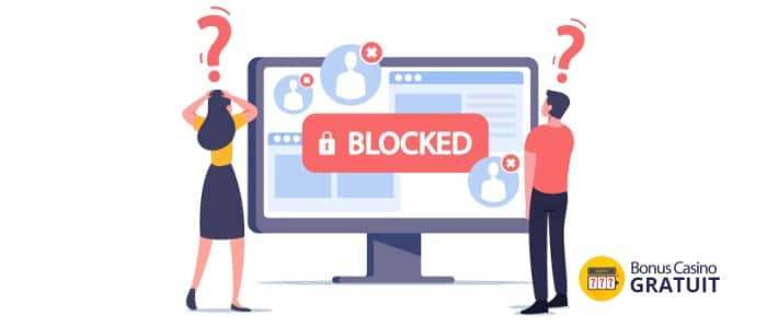 Compte bloqué au casino en ligne