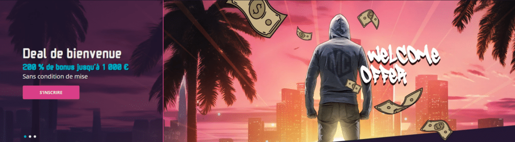 deal bienvenue mister caz