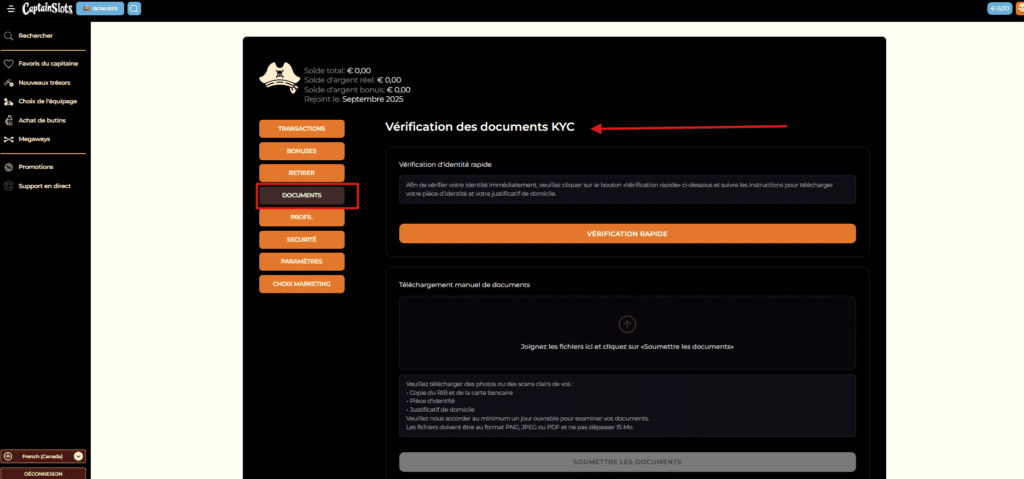 verification des documents KYC