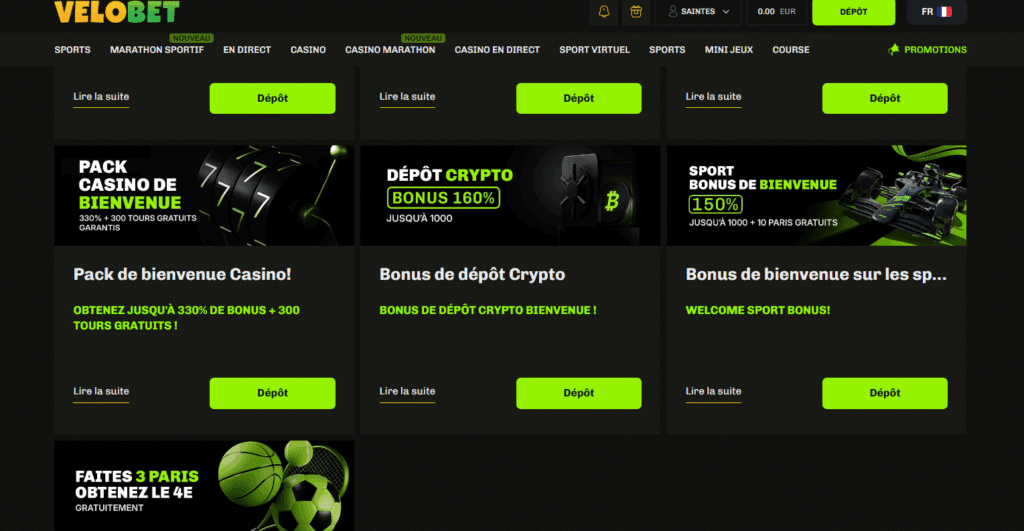 velobet bonus