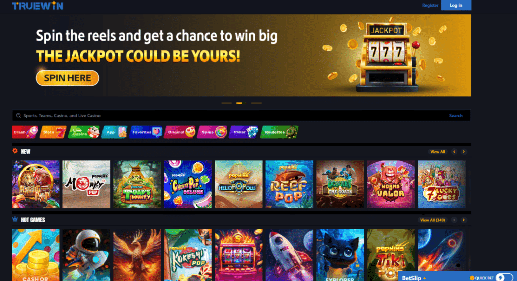 casino en ligne truewin emirat arabe unis