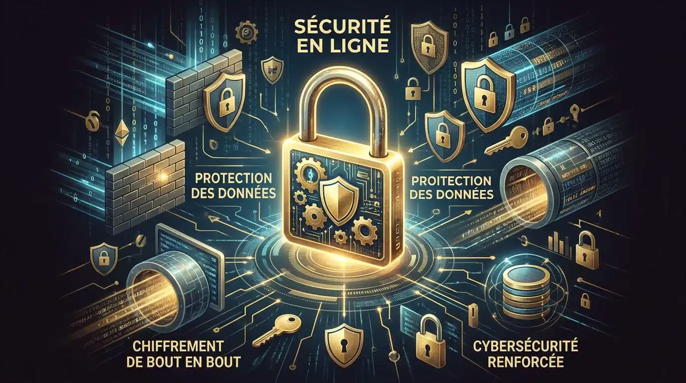 Cadenas numérique symbolisant la sécurité et la vérification de licence d'un casino en ligne