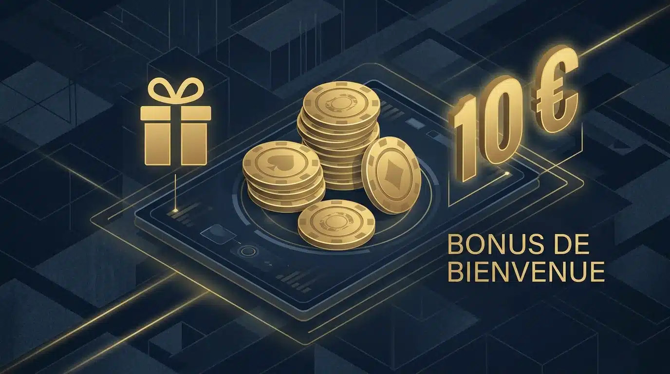 Illustration d'un bonus de 10 euros offert sans dépôt dans un casino en ligne