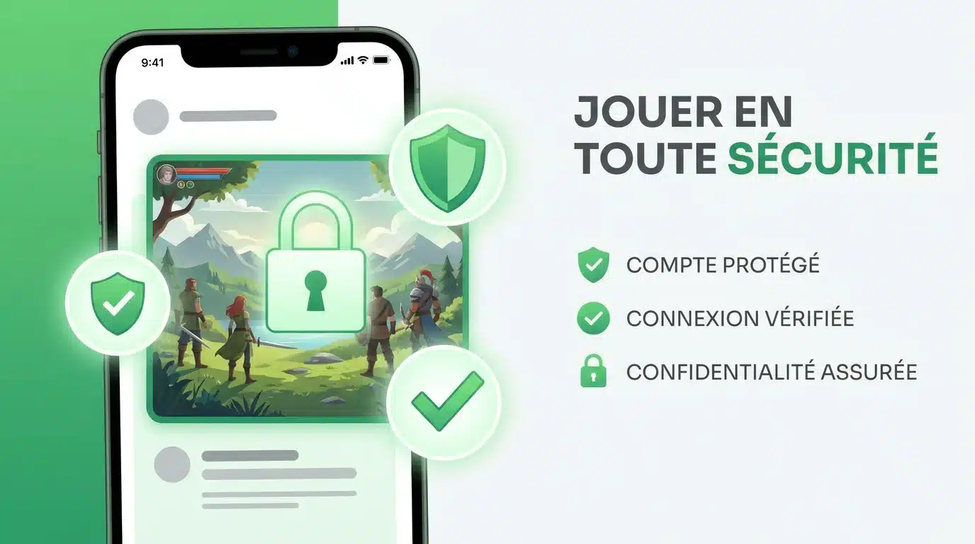 Symboles de sécurité et de fiabilité sur un casino en ligne mobile