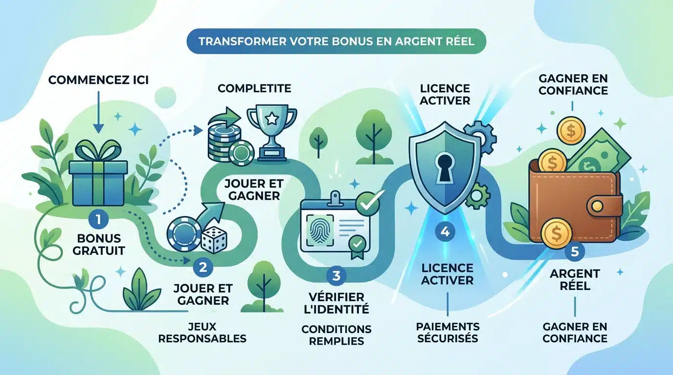 Étapes pour transformer un bonus sans dépôt en gains réels encaissables