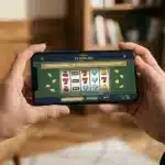 Un joueur consulte une offre de casino gratuit sans dépôt sur son smartphone